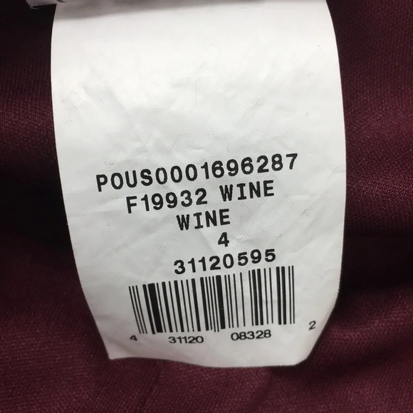 Davids Bridal One Shoulder Mesh Bridesmaid Dress Womens 4 Long Gown Wine Red - Picture 8 of 11